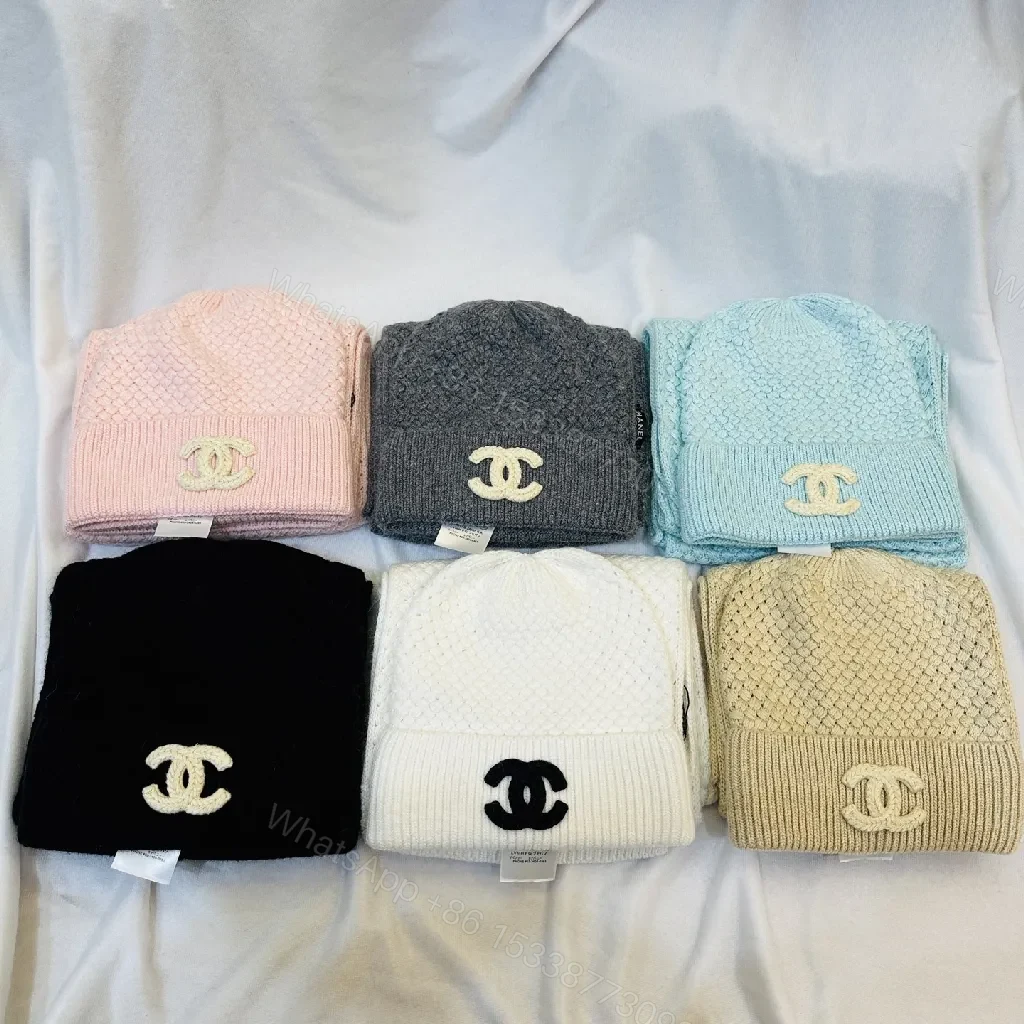 Pastel Knit Beanie: Luxe Texture, Logo-Accent Style — view 1