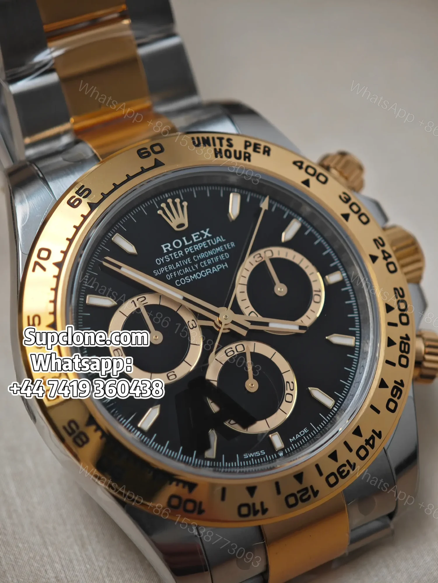 View 12 of Rolex Super Clone Daytona M126503-0003 Two-Tone Black Dial 4131 Movement