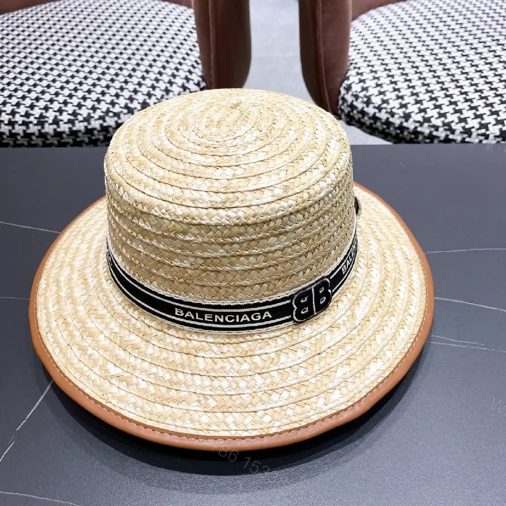 View 11 of Straw Panama Hat with Signature Black Band – Luxury Shield
