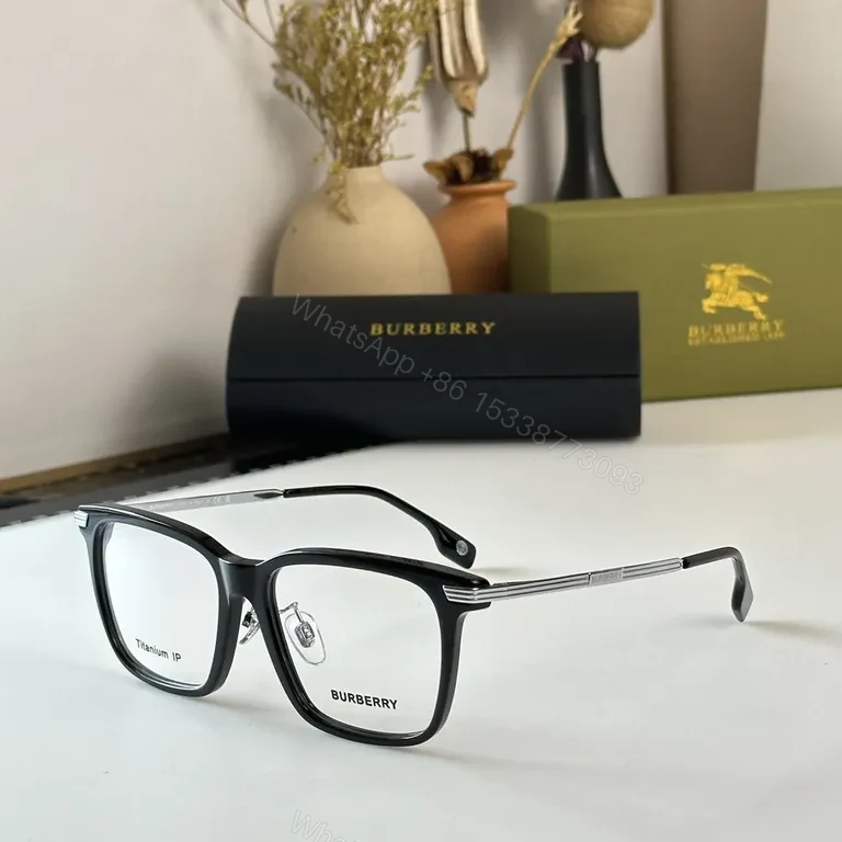 View 6 of Burberry Black & Gold Acetate Titanium Eyeglasses - Luxury Everyday