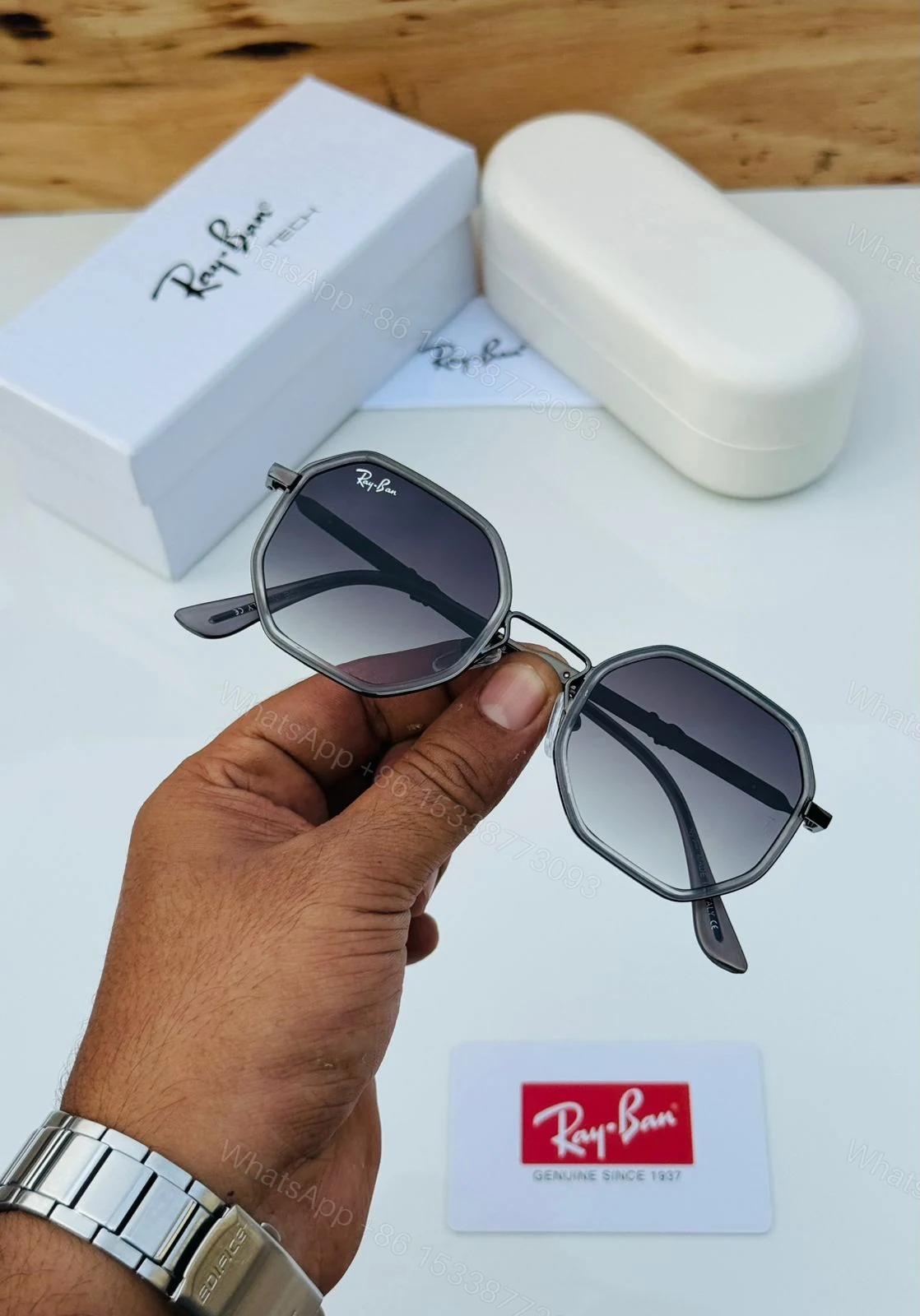View 6 of Ray-Ban Octagon Tech Series Black-Gold