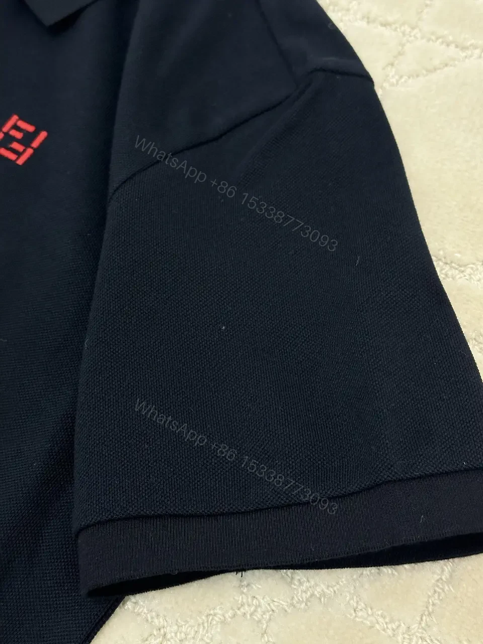 View 7 of Deep Navy Polo | Soft Knit, Subtle Logo, Modern Fit