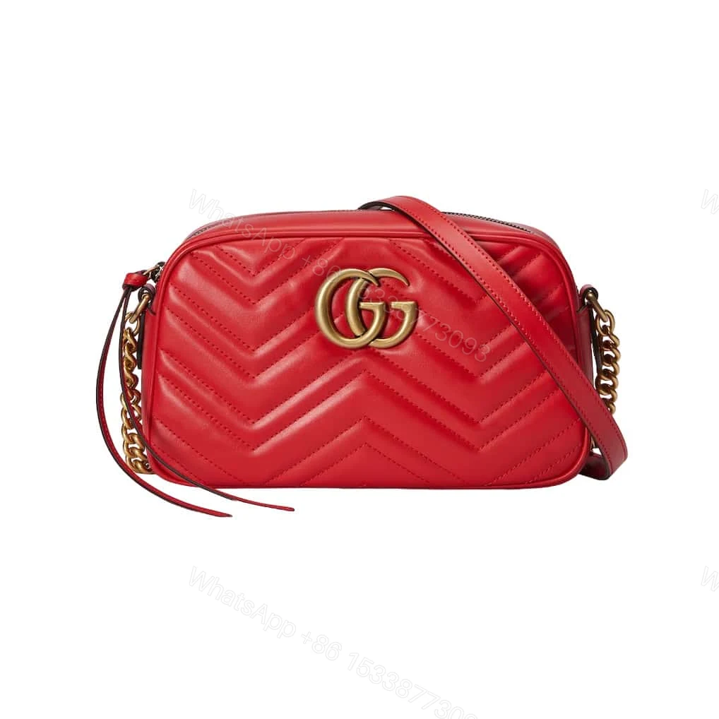 GG MARMONT MATELASSÉ SMALL SHOULDER BAG – GBC091 — view 1
