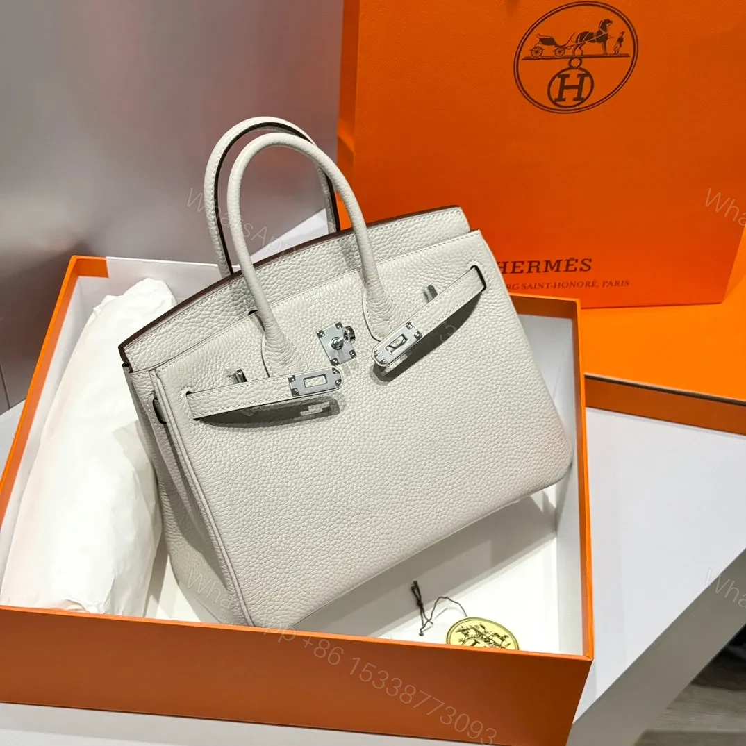 View 2 of HN 25CM BEIGE TOGO LEATHER GOLD HARDWARE