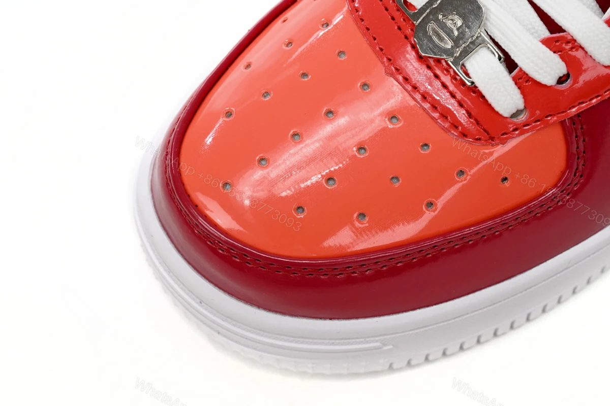 View 6 of Ape Bape Sta Low White Dark Red Mirror Surface 1H20 191 046