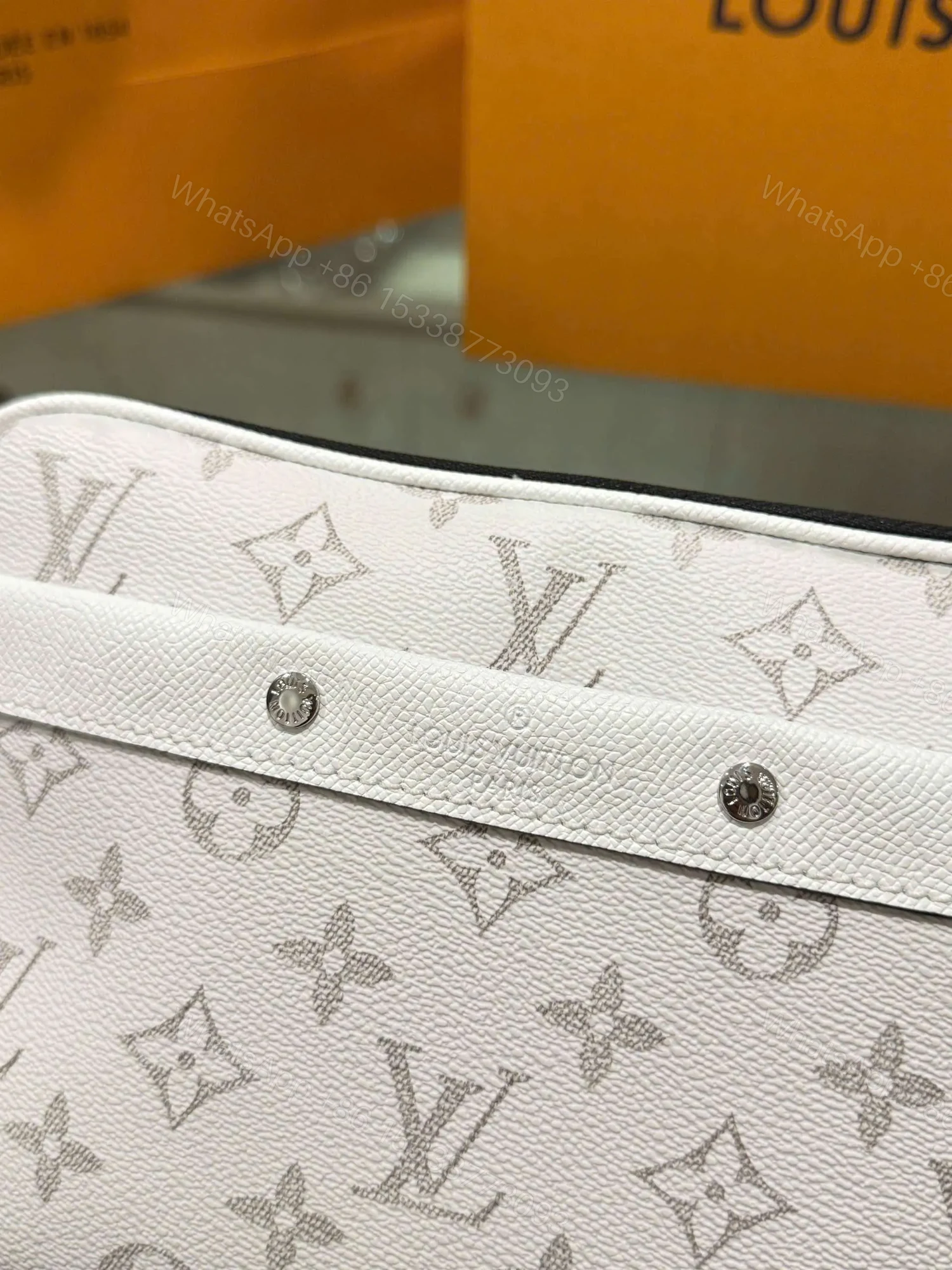 View 2 of Louis Vuitton LV Alpha Monogram White Handbag 24x16x8cm
