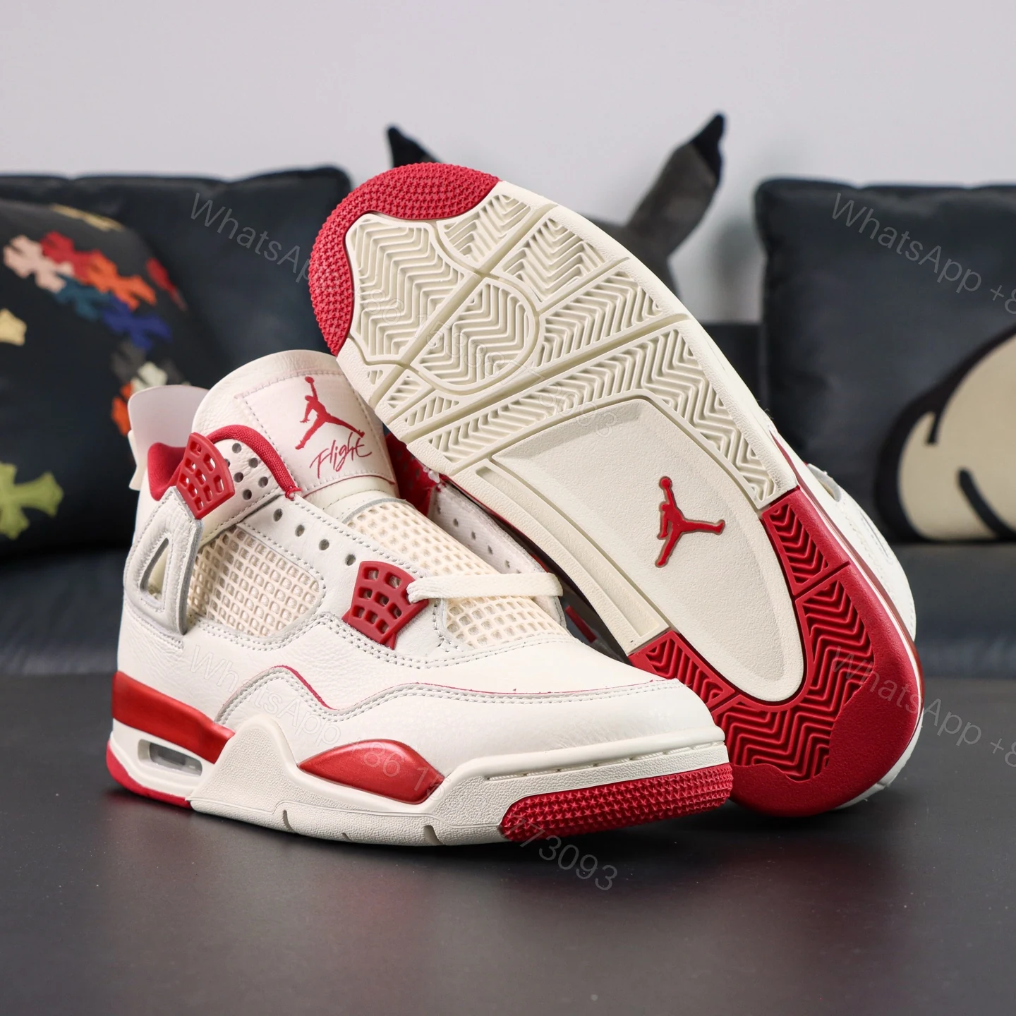 View 3 of Air Jordan 4 Retro Valentine’s Day Reps