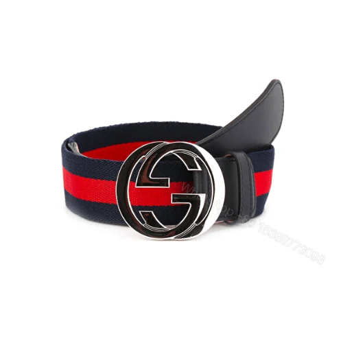 View 6 of GUCCI’S WEB BELT WITH G BUCKLE NAVY 4CM 411924 H917N 8497