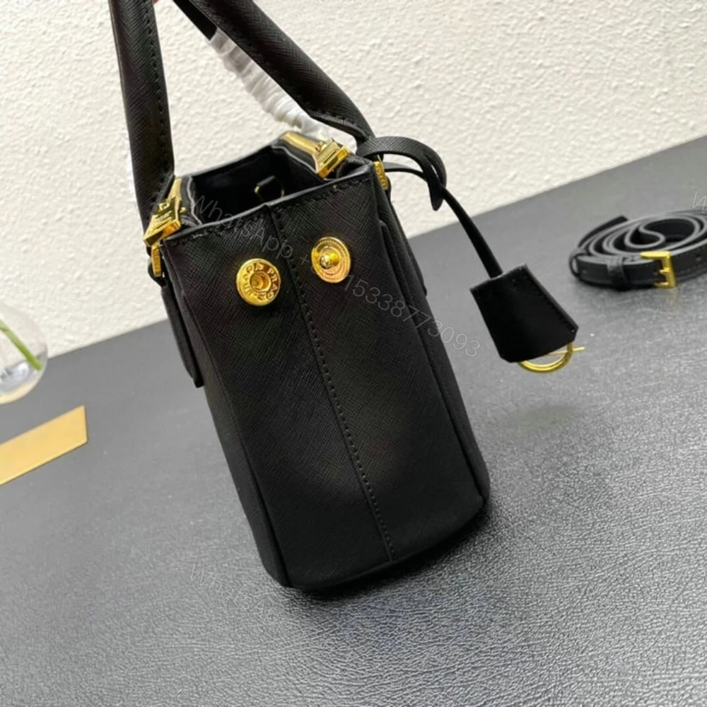 View 3 of Prada Galleria Saffiano Mini Bag Black 20Cm