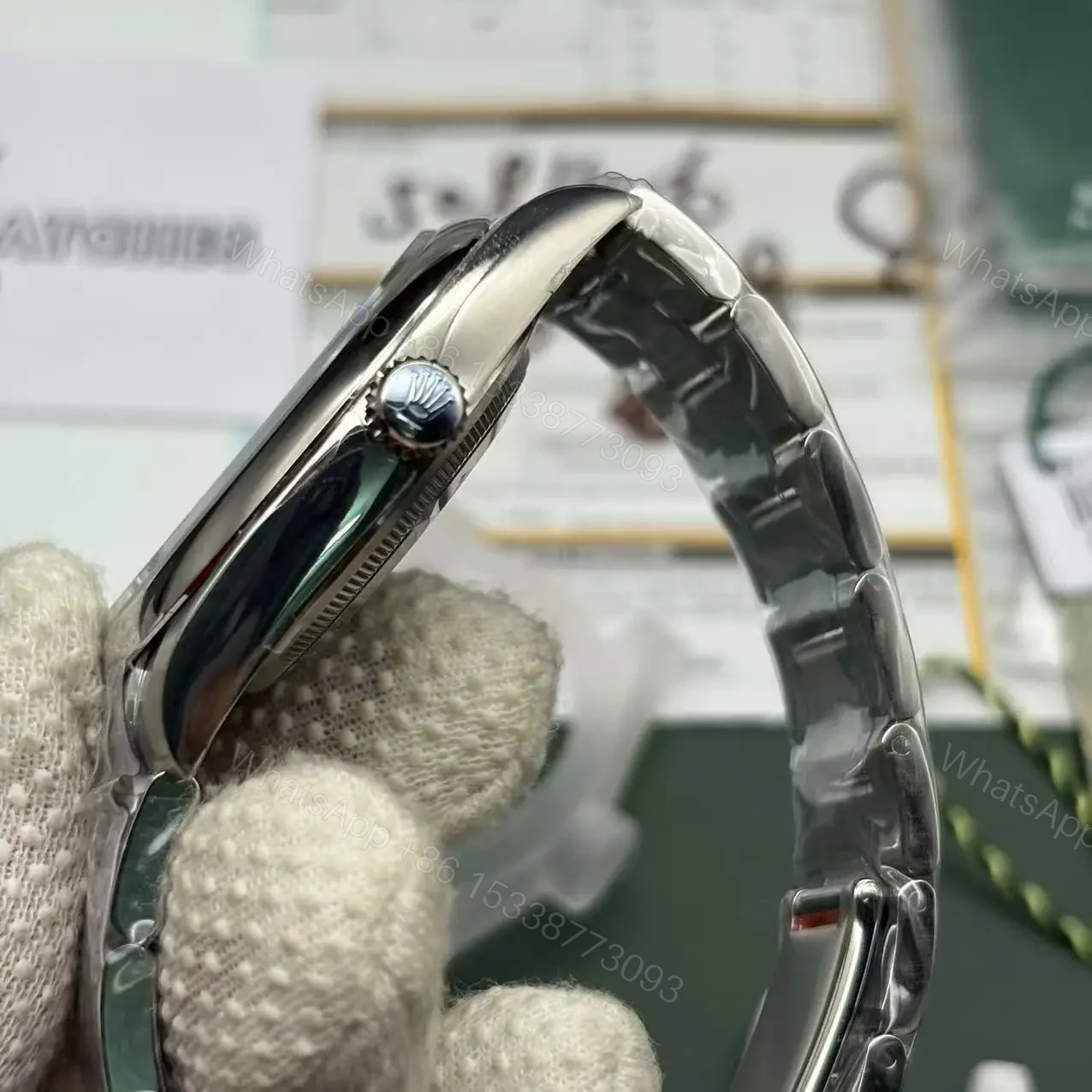 View 7 of Superclone Rolex Oyster Perpetual 277200 Pistachio Dial