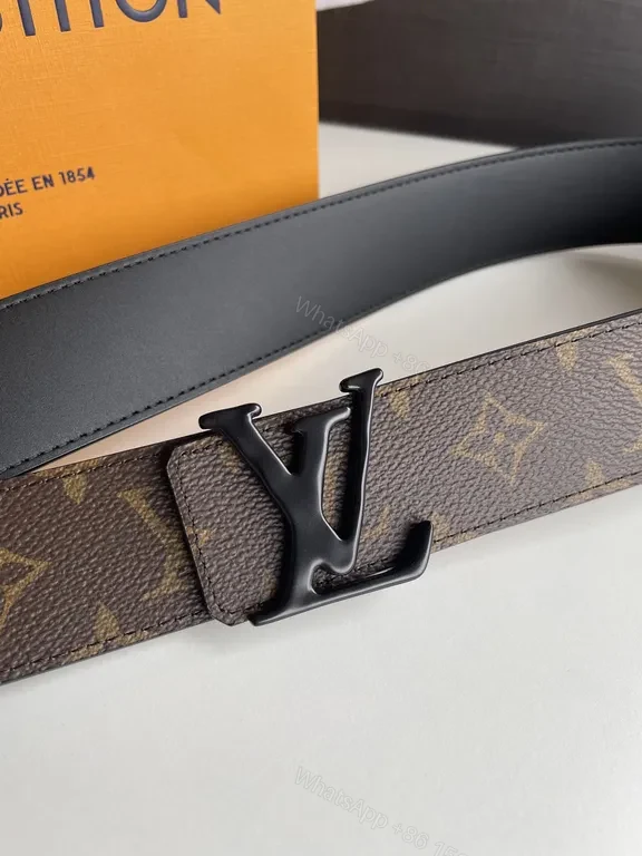 View 6 of Monogram Belt in Black Buckle - Luxury Canvas Strap Belt