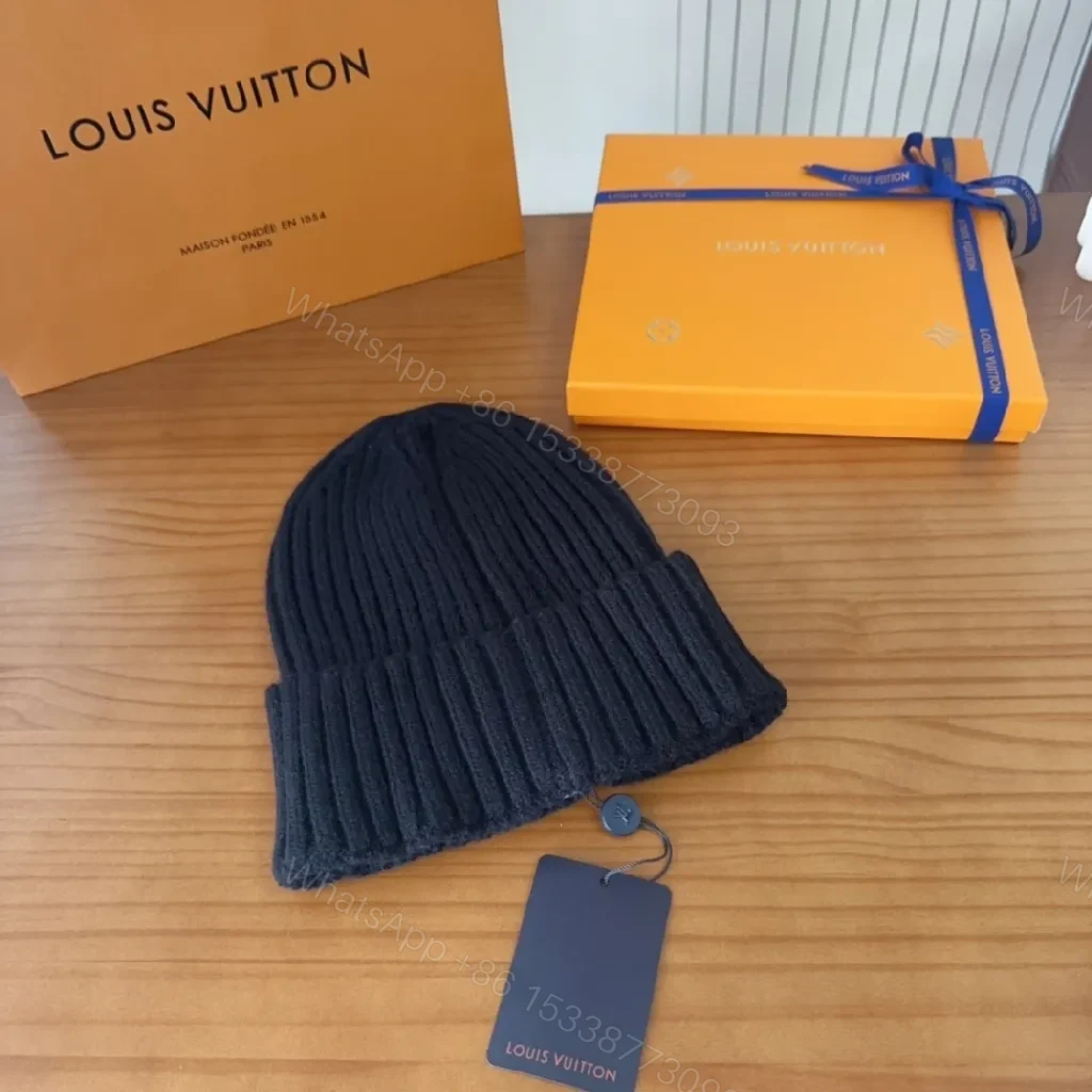 View 2 of Chic Knit Beanie with Logo Emblem – Premium Warmth Cap