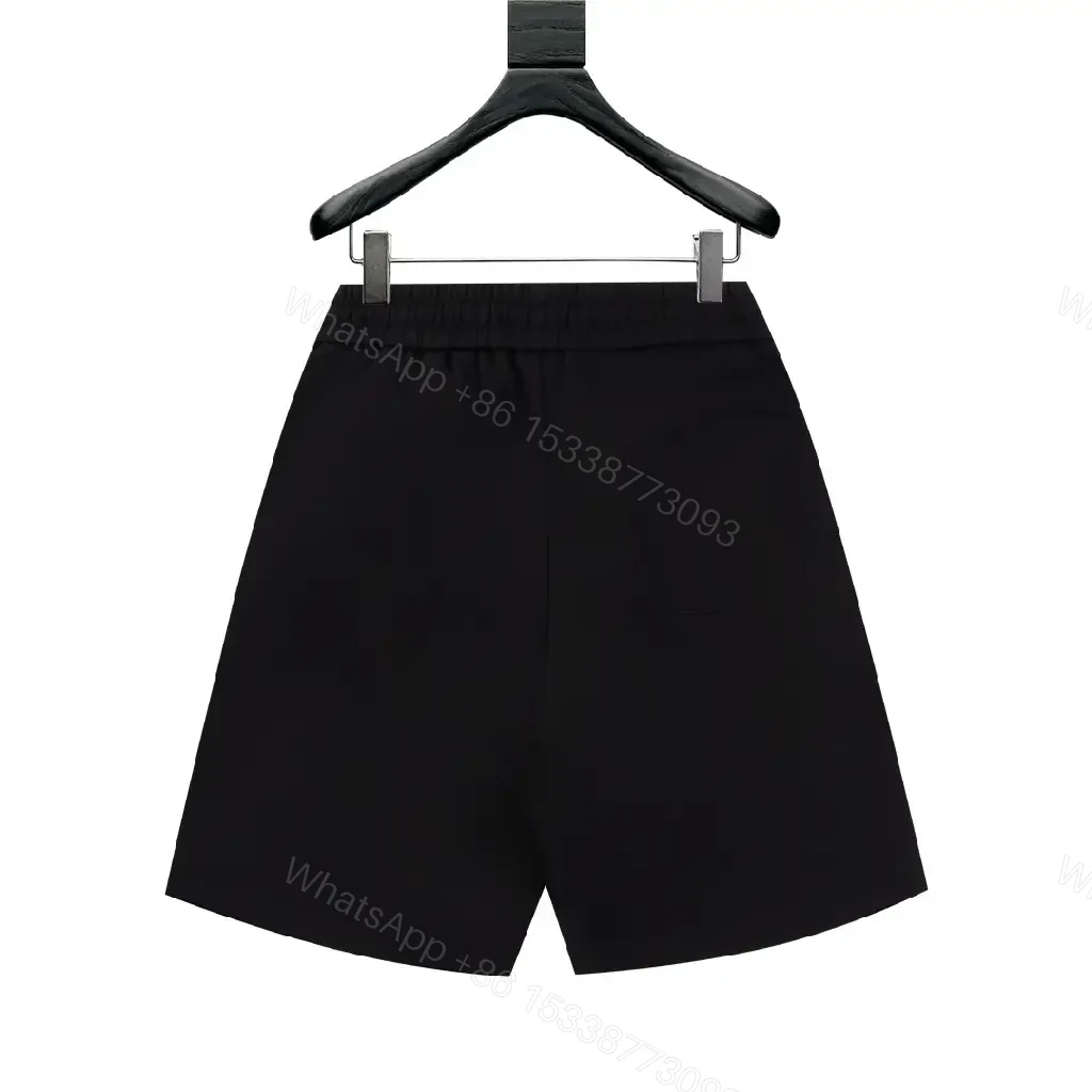 View 10 of Black Drawstring Shorts – Luxury Logo, Modern Casual Style