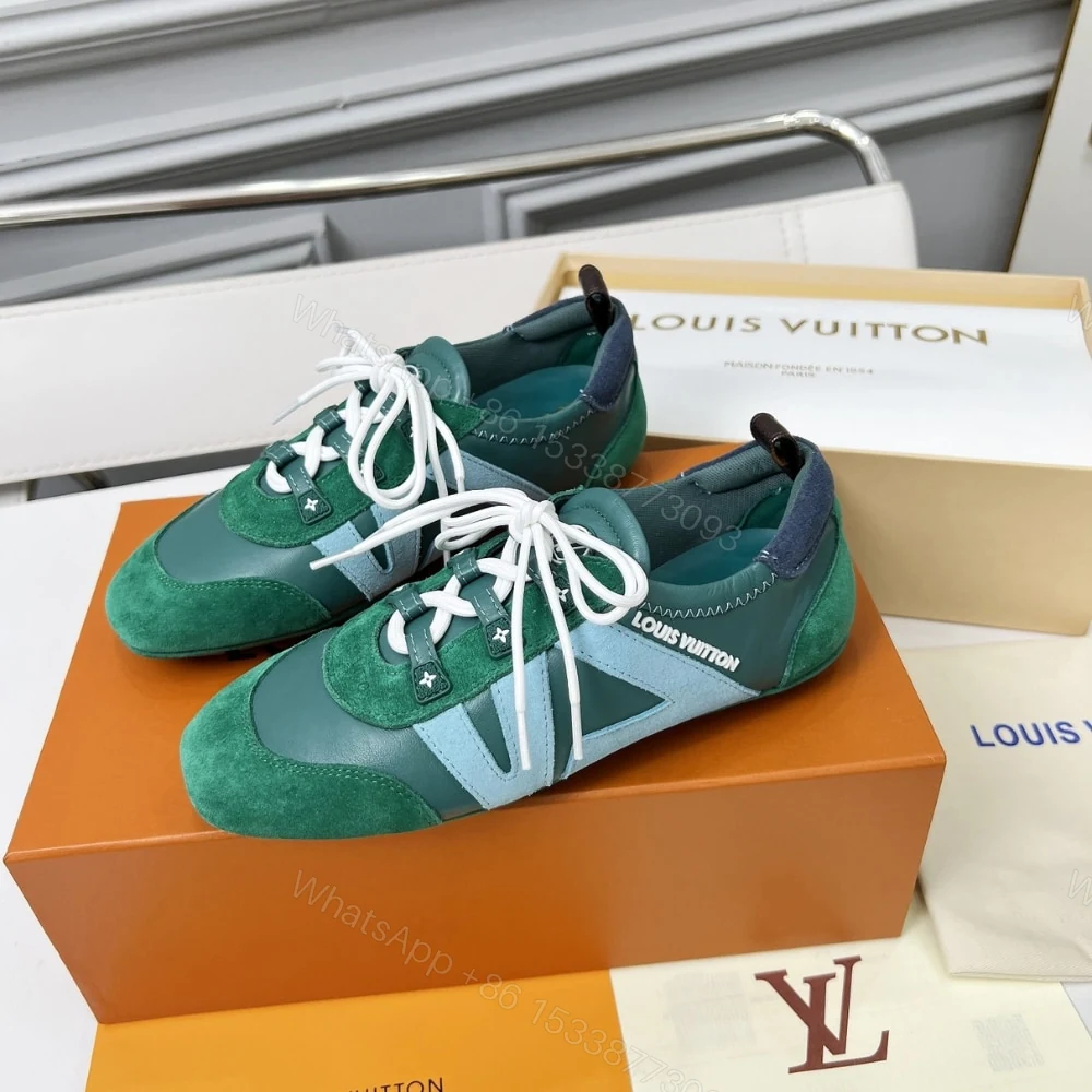 View 2 of Louis Vuitton LV Sneakerina Green 1AHNDY
