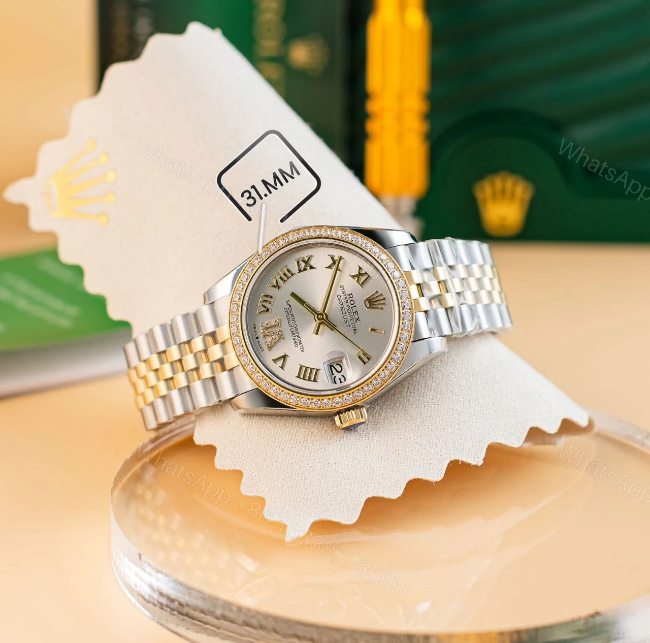 View 2 of Rolex Datejust 31 White Dial Jubilee Women’s Watch