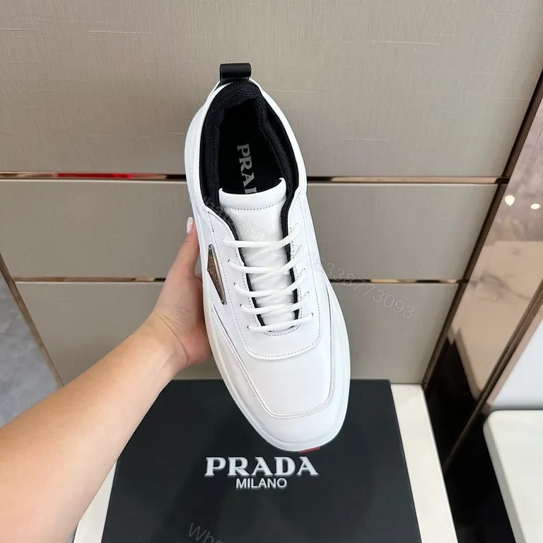 View 5 of Prada Milano White Platform Sneakers - Premium Comfort
