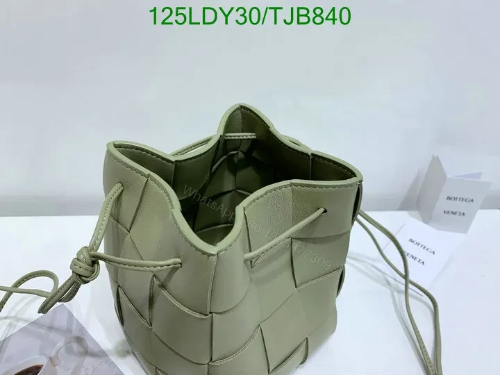 View 45 of Bottega Veneta Small Cross-Body Bucket Bag in Red BVF4722