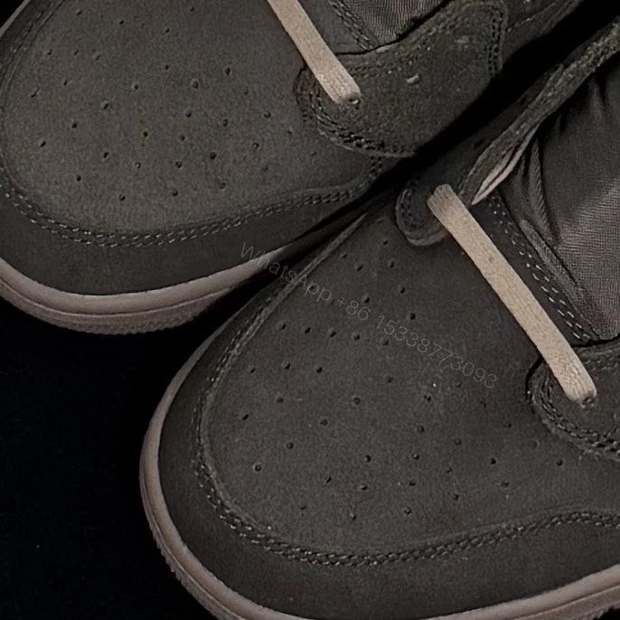 View 4 of Travis Scott x Air Jordan 1 Low Og Velvet Brown Reps