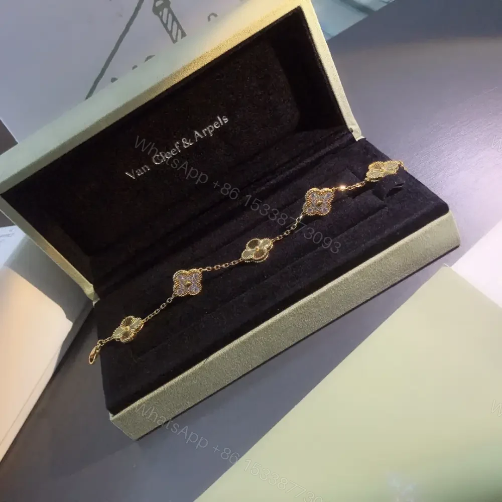 View 5 of 高仿首飾VanCleef&Arpels*RP4KN00五花四葉草金色手鏈