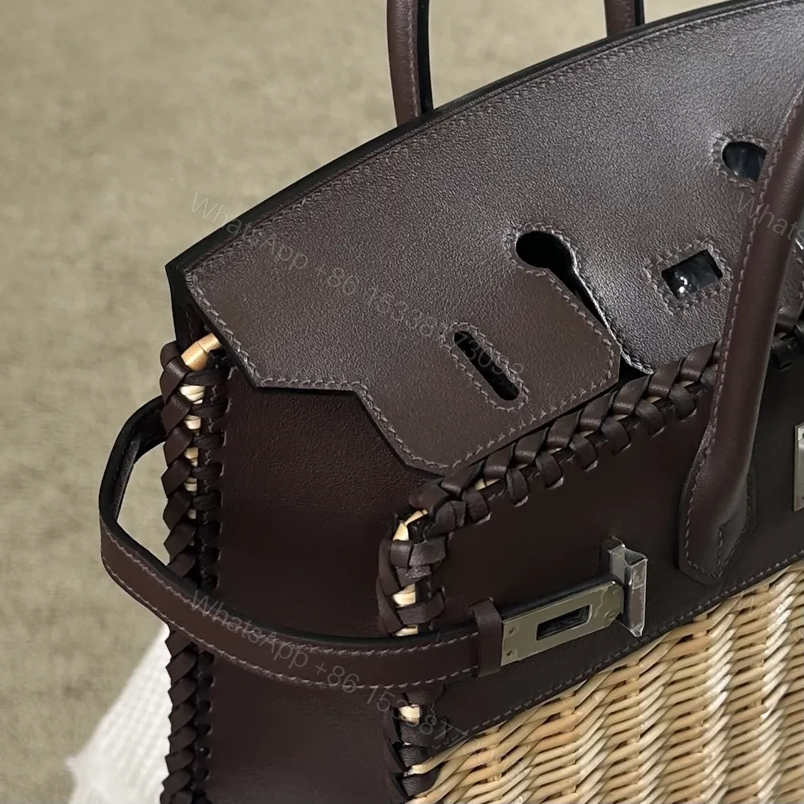 View 8 of Hermes Birkin 25cm Saddle Leather