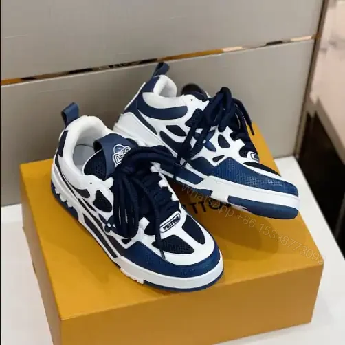 View 8 of LOUIS VUITTON SKATE SNEAKERS IN NAVY BLUE – LSVT391