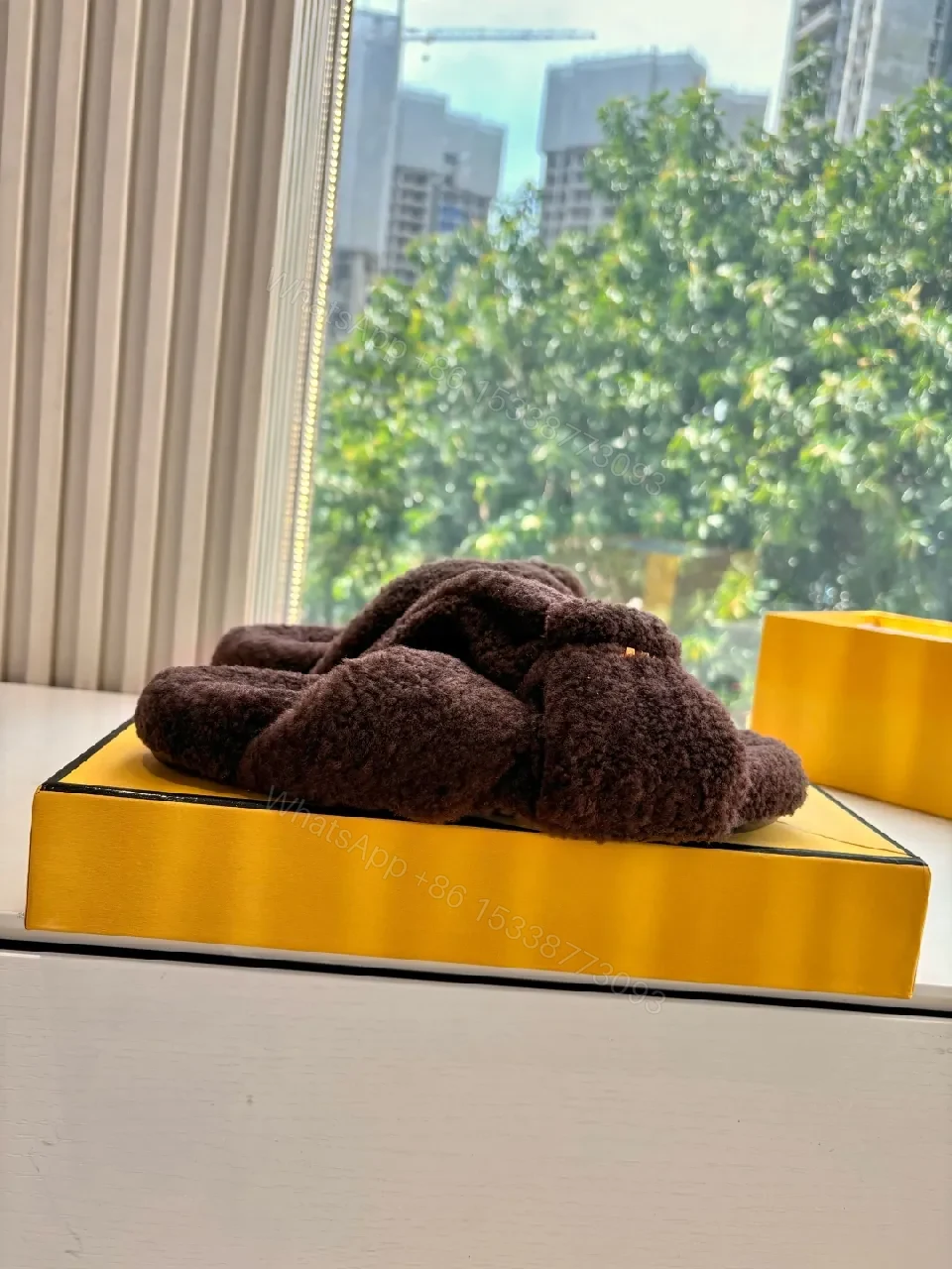 View 9 of Plush Boucle Slip-Ons: Luxe Cozy Statement Slippers