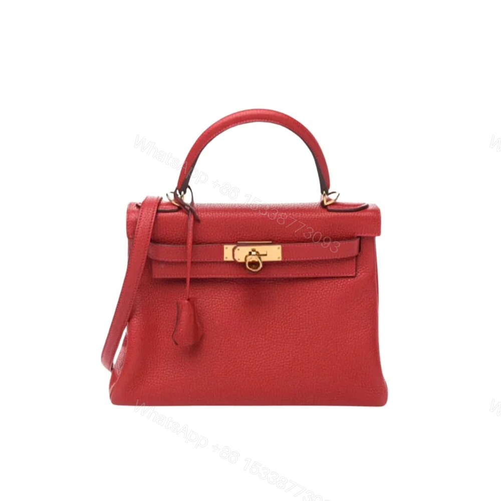 Hermes Kelly 25 Togo Handbag Rouge Casaque 25Cm — view 1