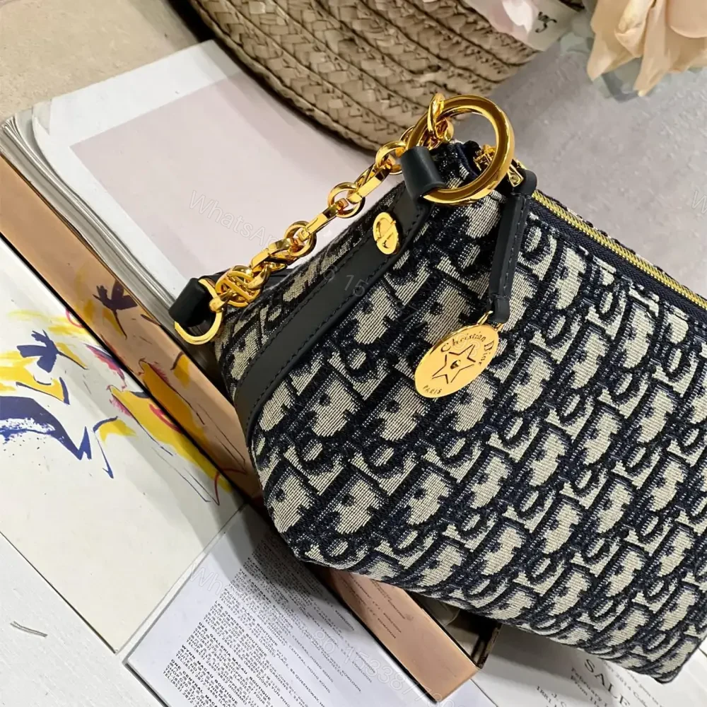 View 4 of 高仿Dior*StarHobo系列S320M928鏈條手袋藍黑免檢版