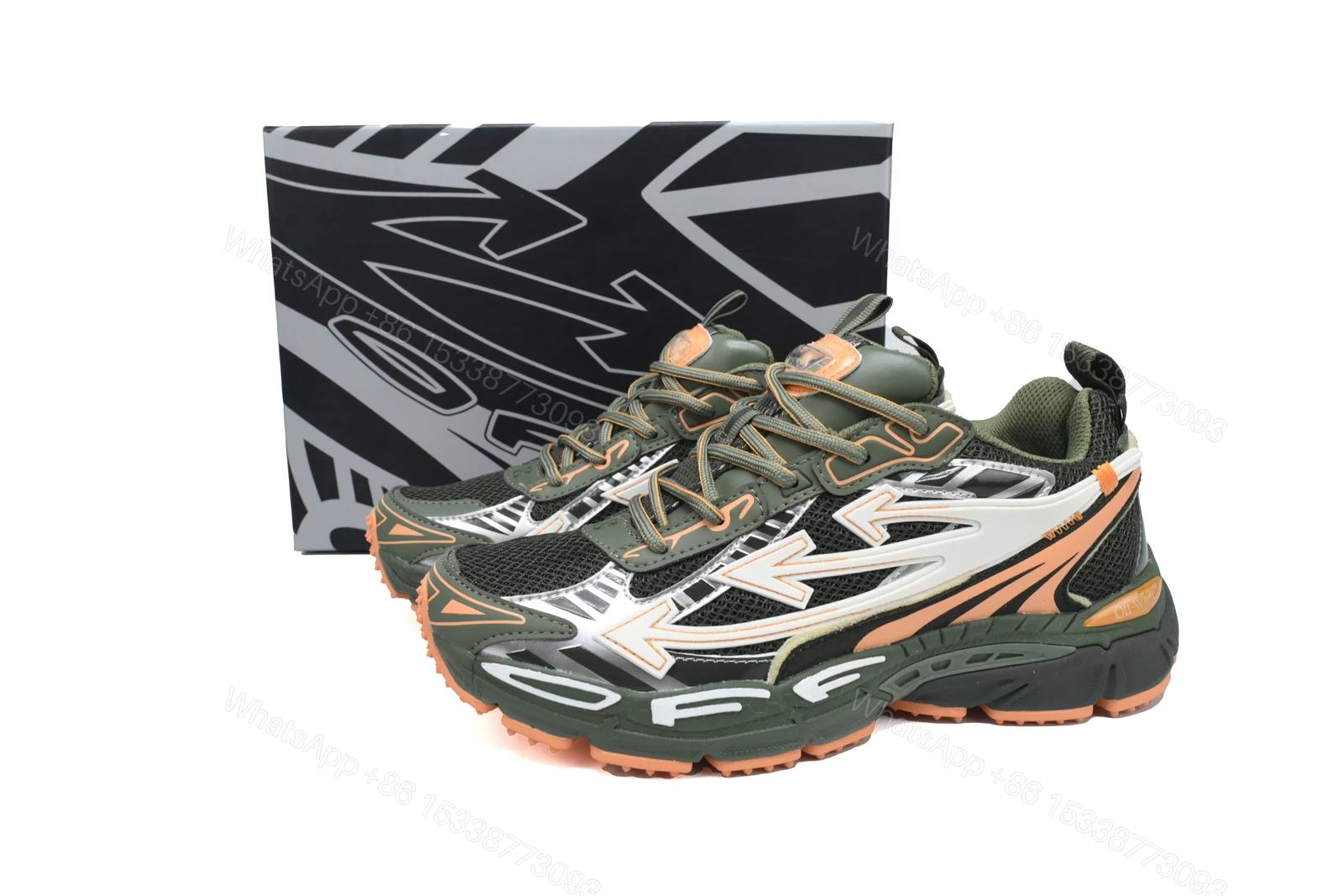 OFF-WHITE Out Of Military Green OMIA295F24 FAB00 10009 — view 2