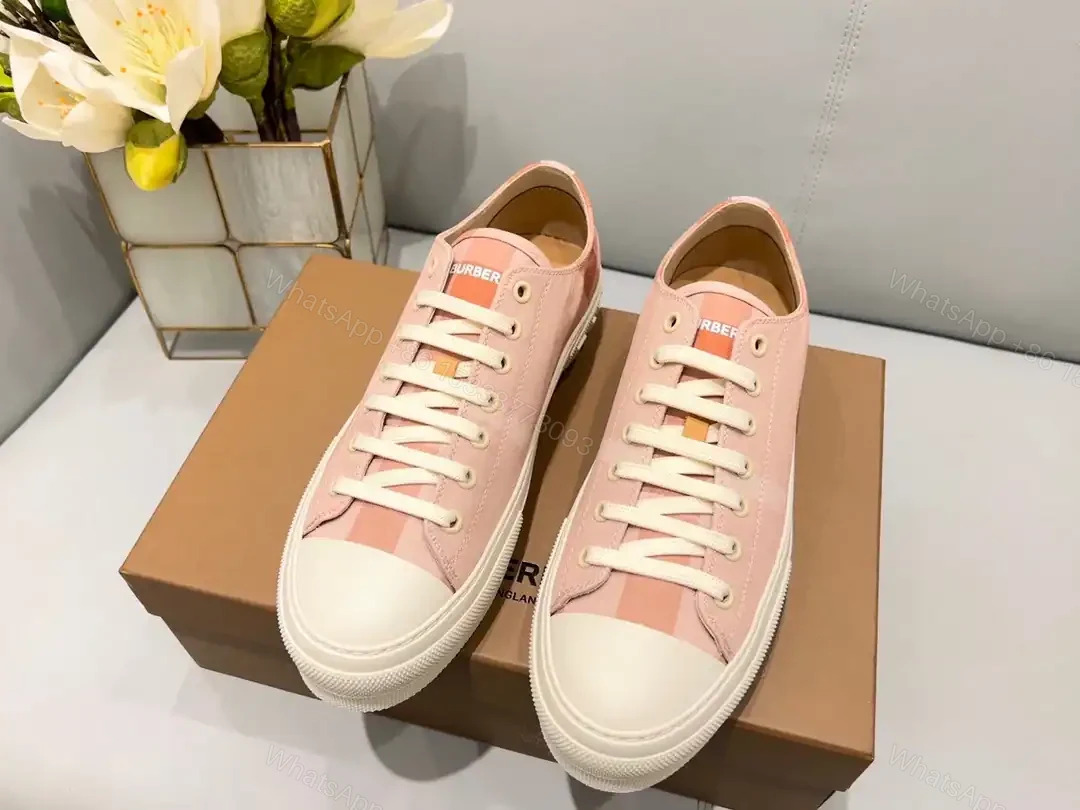 View 3 of BURBERRY CHECK COTTON SNEAKERS – BBR128