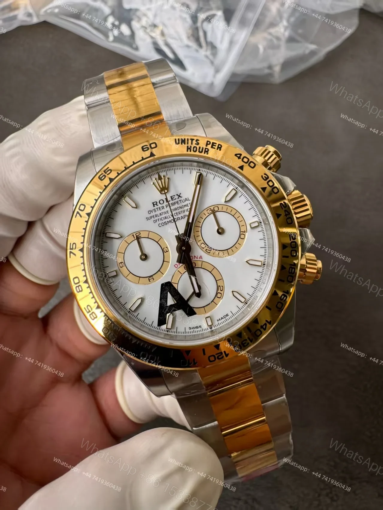 View 10 of Rolex Super Clone Daytona M126503-0001 White Dial Two-Tone 4131 Movement