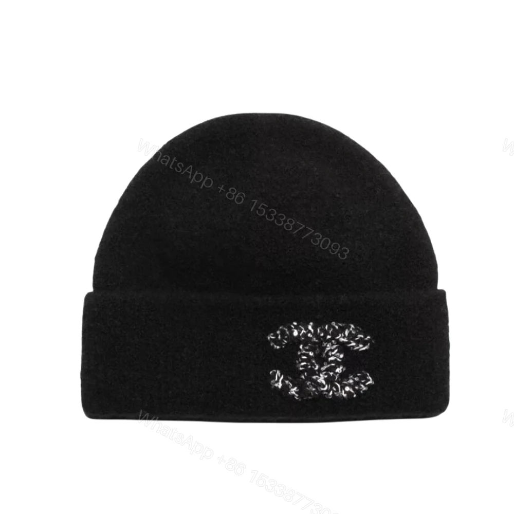 Chanel Knit Beanie In Black — view 1