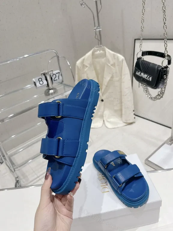 View 5 of Blue Dior-Inspired Sandals: Luxe Comfort & All-Day Support