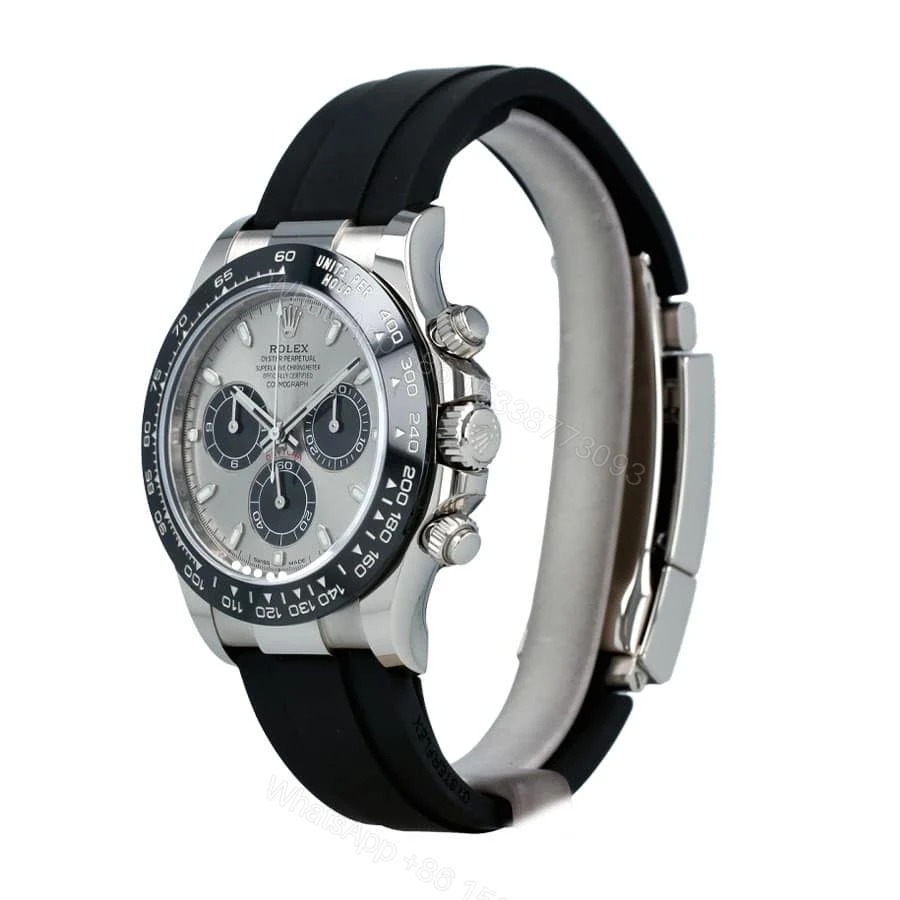 Rolex Daytona 116519LN Super Clone: 40mm White Gold White Dial — view 1