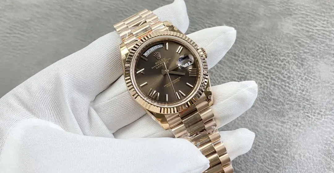 View 2 of Rolex Day-Date 40 Everose Chocolate – Roman 228235-0002