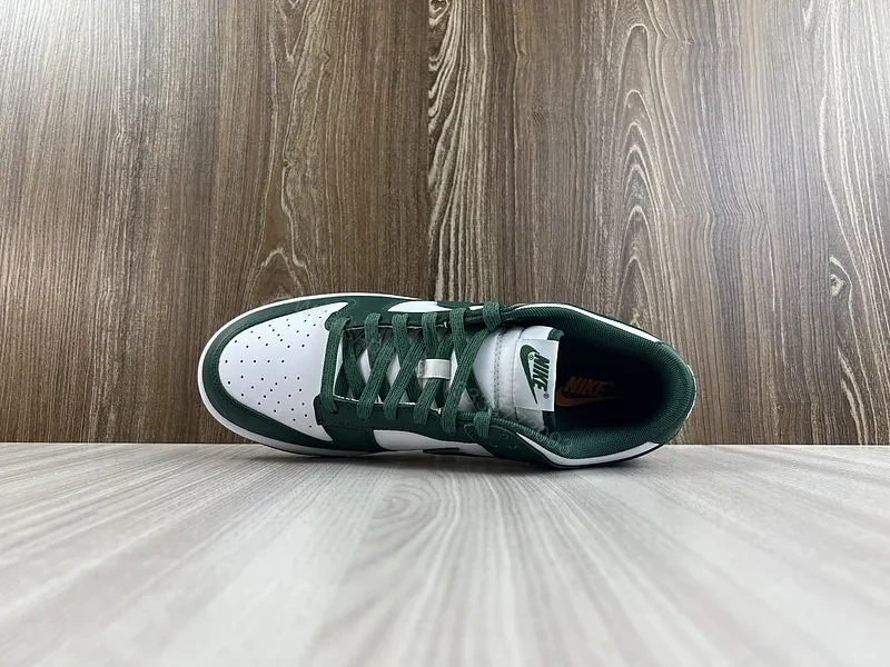 View 10 of Forest Green Premium Leather Low-Tops: Street-Ready Comfort Sneakers