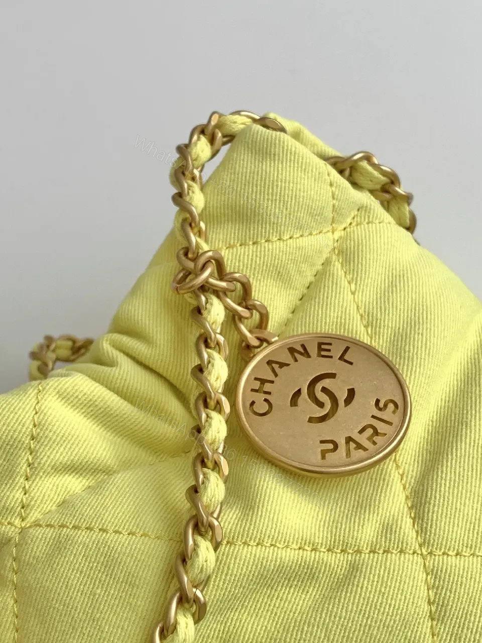 View 5 of Lemon Yellow Quilted Puff Bag: Luxe Crossbody Shine