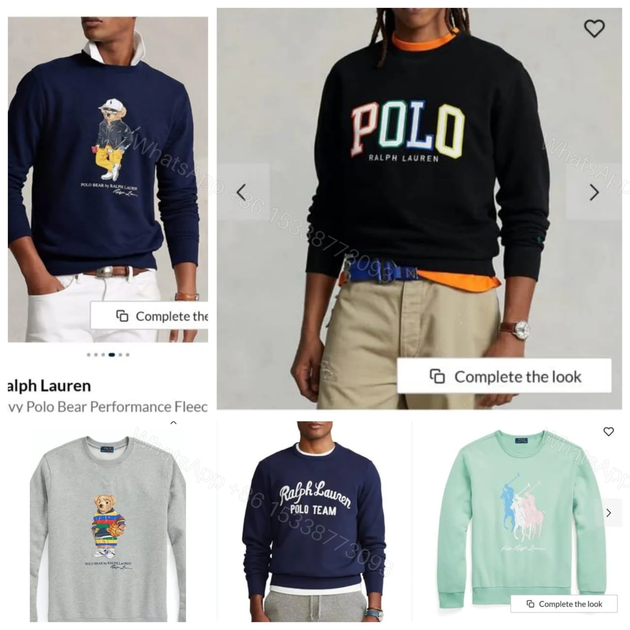 View 5 of FIRST COPY RALPH PREMIUM ROUND NECK SWEATSHIRT