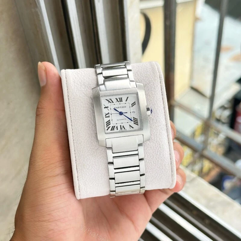 View 3 of Cartier Tank Francaise Large 38MM White Dial Automatic