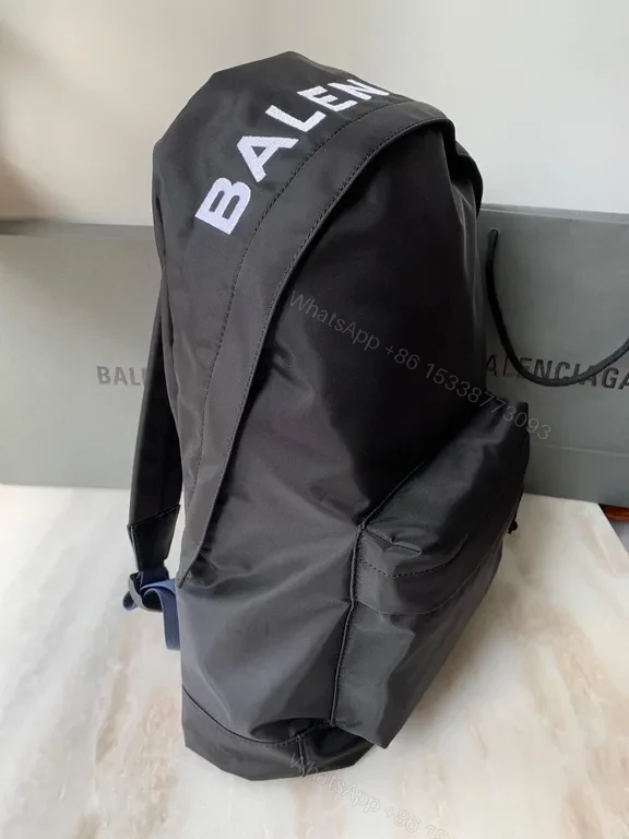 View 3 of Urban Nylon Backpack with Logo Strap â€” Everyday Luxury Bag