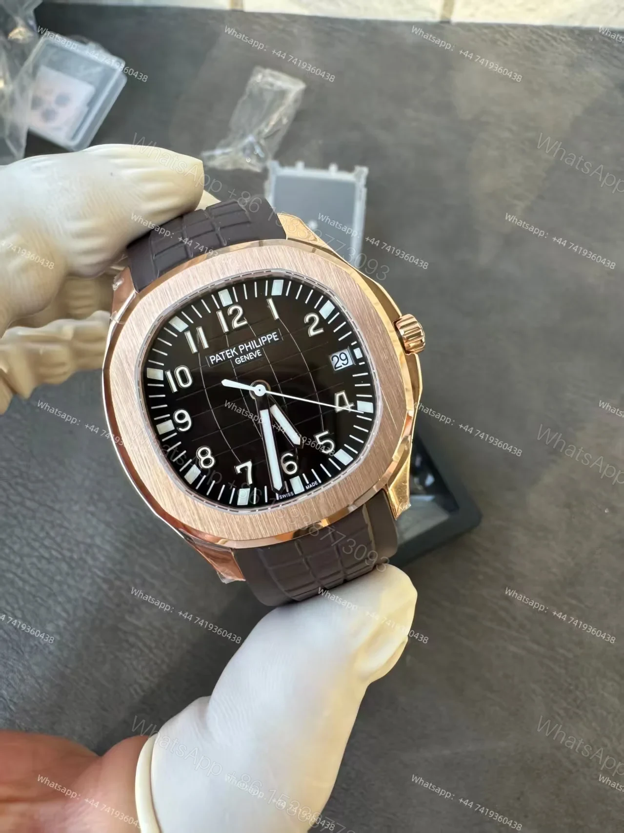 View 9 of Patek Super Clone Philippe Super Clone Aquanaut 5167R-001 Rose Gold 40MM