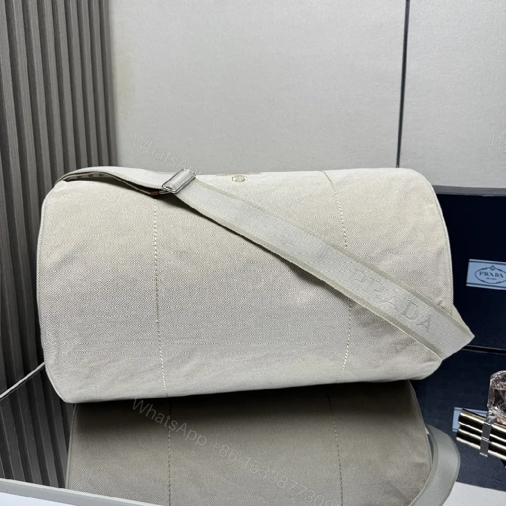 View 6 of Lux Canvas Travel Duffle: Subtle Texture, Maximum Presence