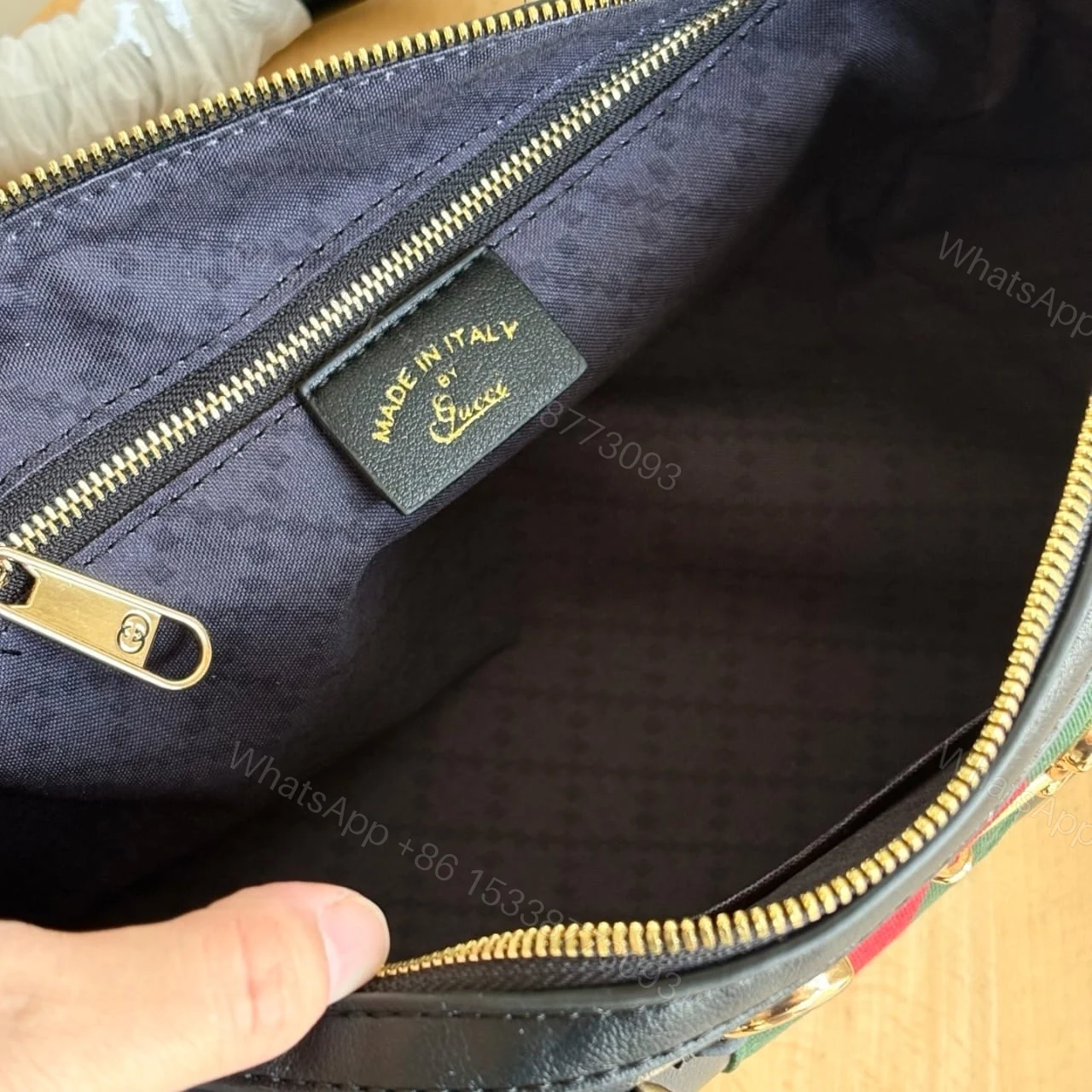 View 8 of Gucci Borsetto Medium Boston Bag Black Leather 28cm
