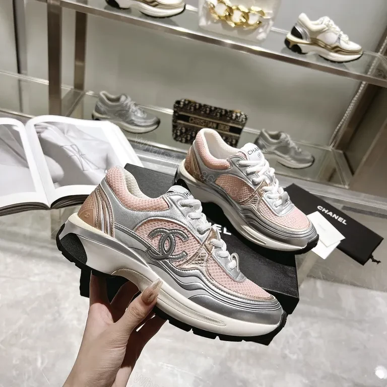 View 8 of Chanel-Inspired Luxe Sneakers: Textured Comfort Fashion Sneaker