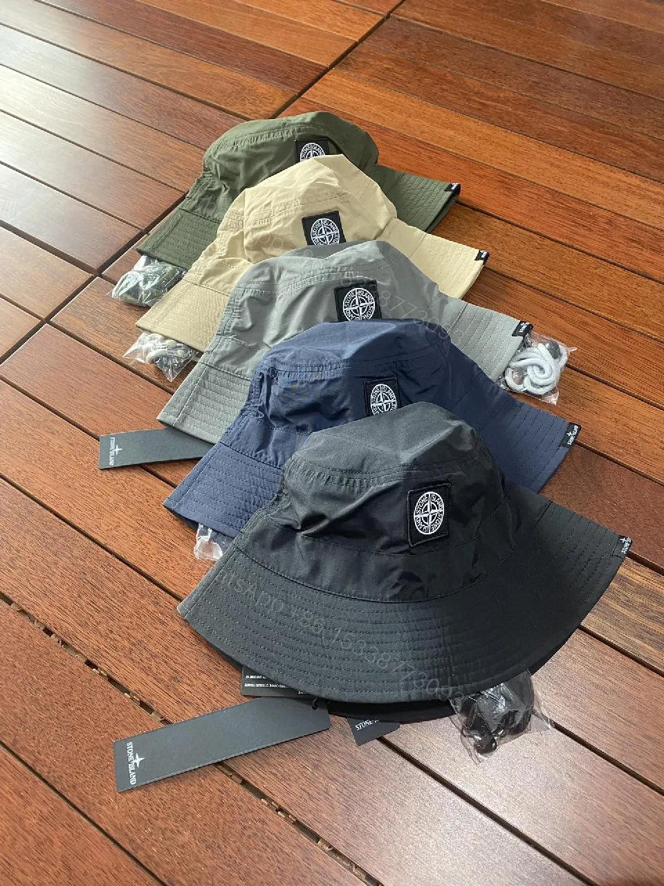 View 3 of Chic Stone Utility Bucket Hat Set: All-Season Style Hat