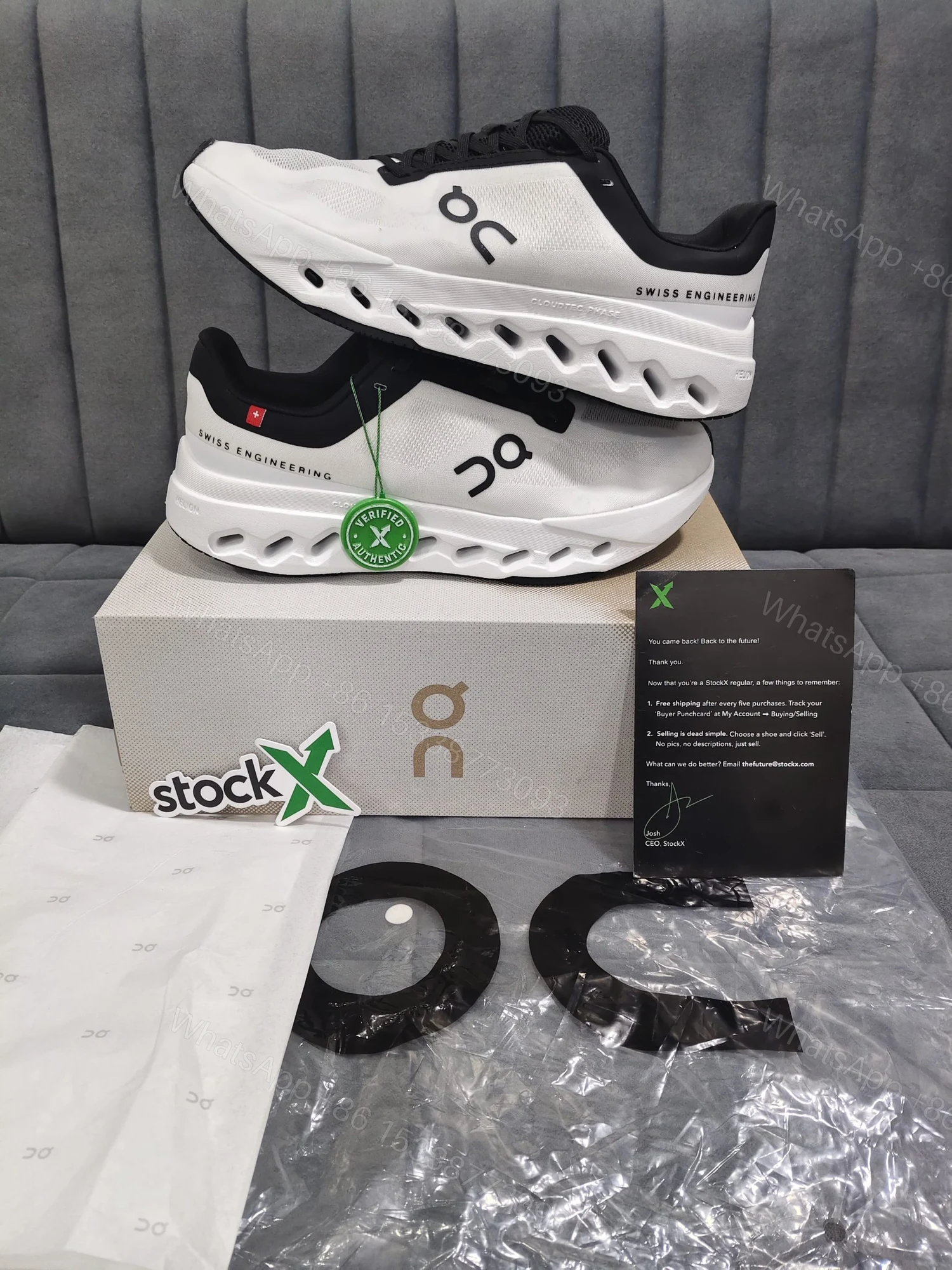 View 3 of FIRST COPY On Running Cloud Surfer Next White Black