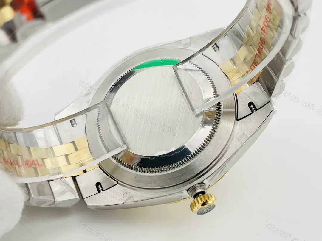 View 6 of Fake Rolex Datejust Champagne Diamond Best Jubilee Bracelet 41MM 126333-0010