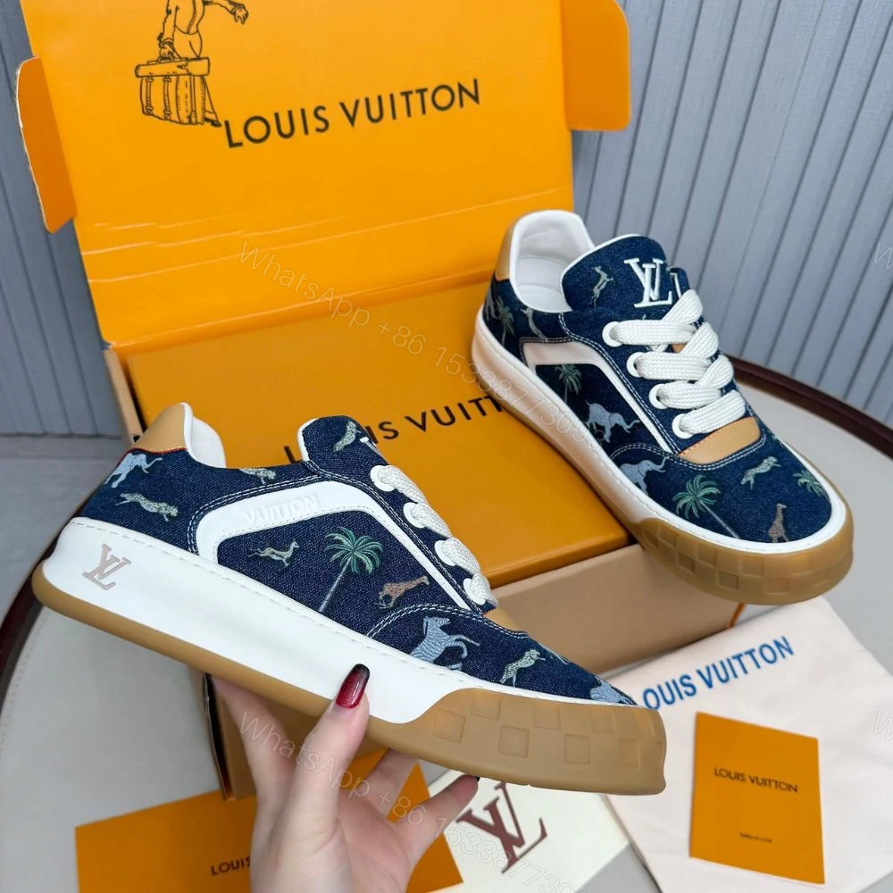 View 2 of Louis Vuitton LV The Darjeeling Limited LV Tilted Sneaker Blue 1AJTLH