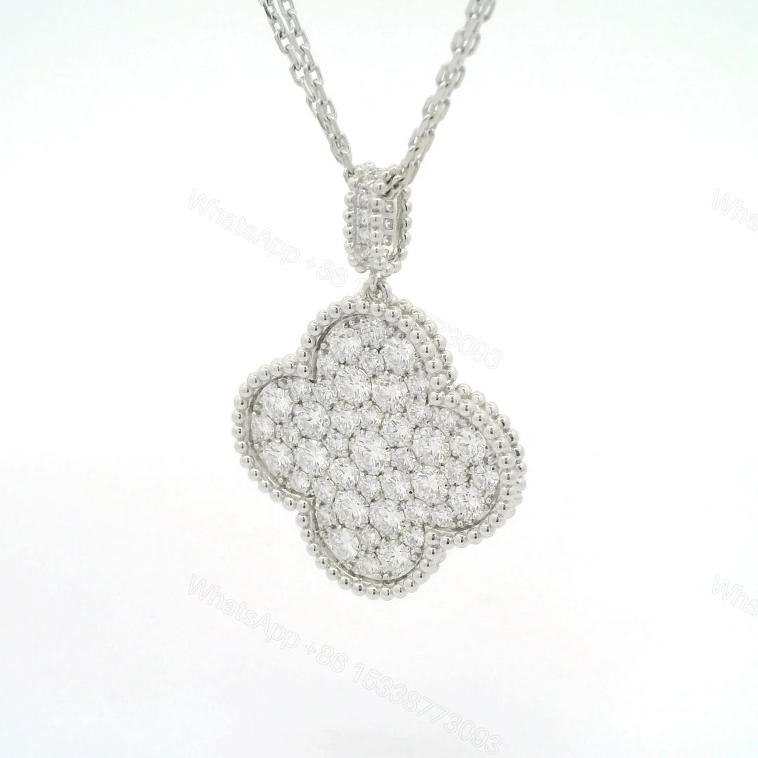 View 4 of Van Cleef & Arpels Magic Alhambra with Diamonds Long Necklace