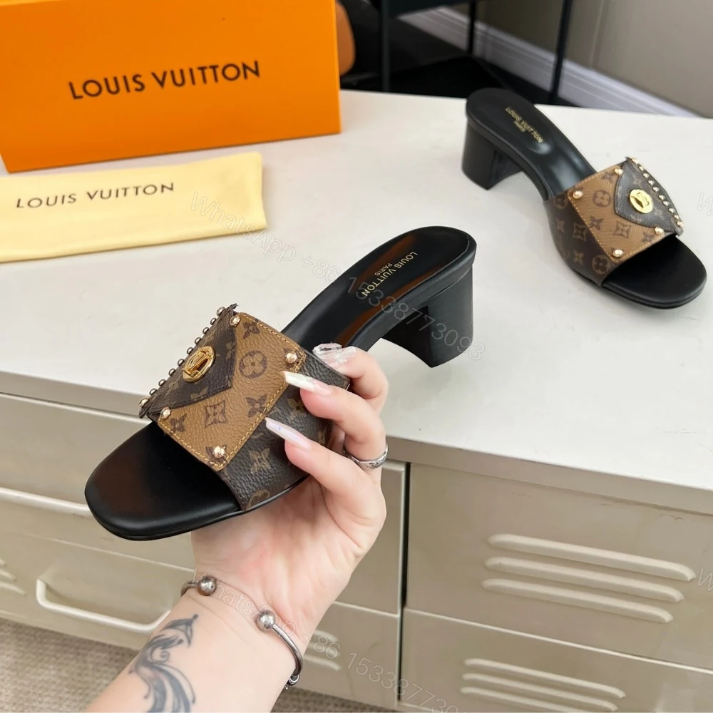 View 6 of LOUIS VUITTON LV FRAME MULE CACAO BROWN